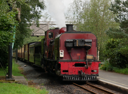 Waunfawr station - next to the campervan