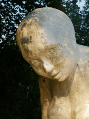 In the garden of The Railway Inn, Ham Wall, Somerset